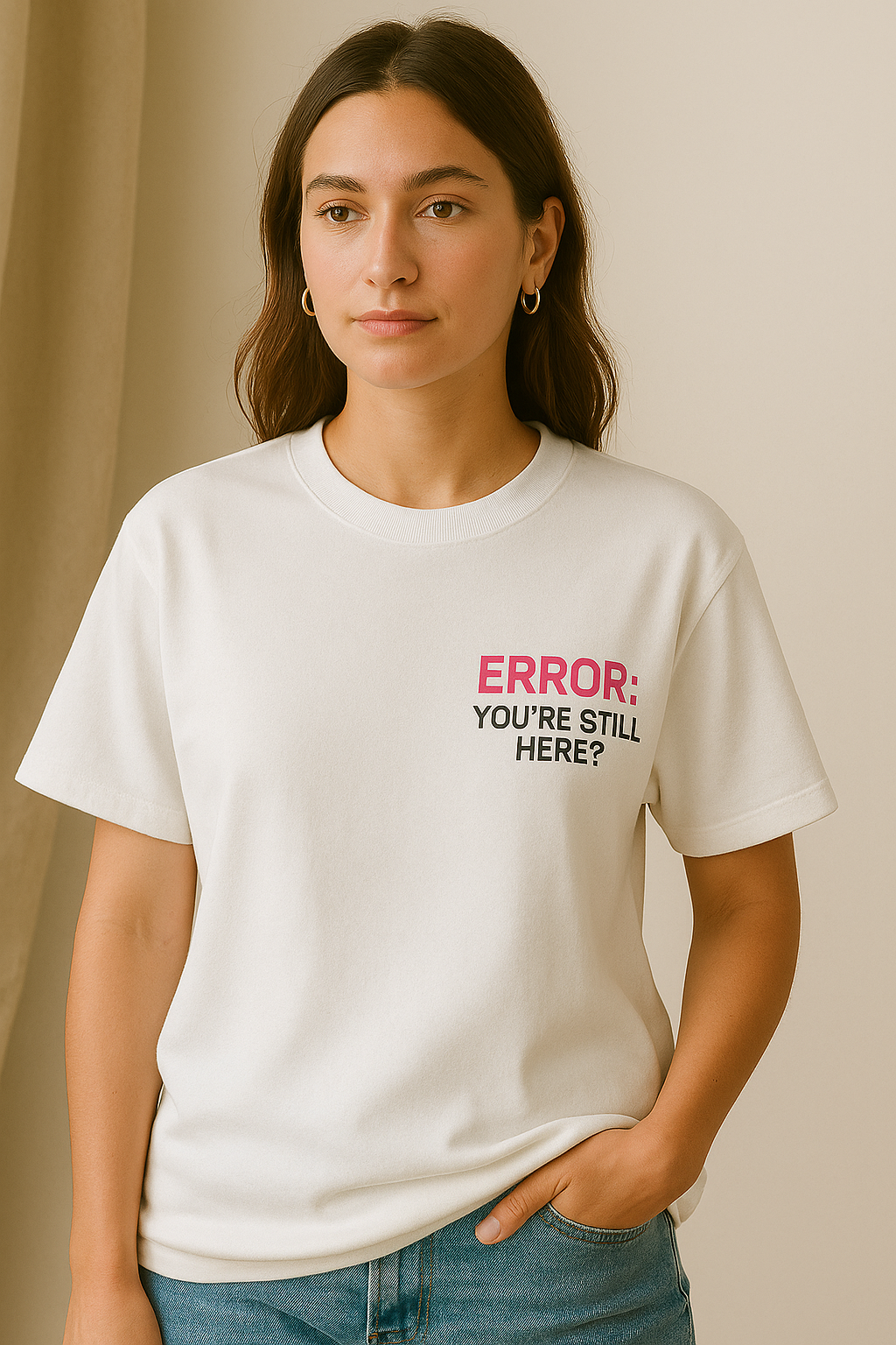 “LIFE’S A SIM” — Heavyweight Terry Oversized Tee [Drop 01: Honestly Useless]