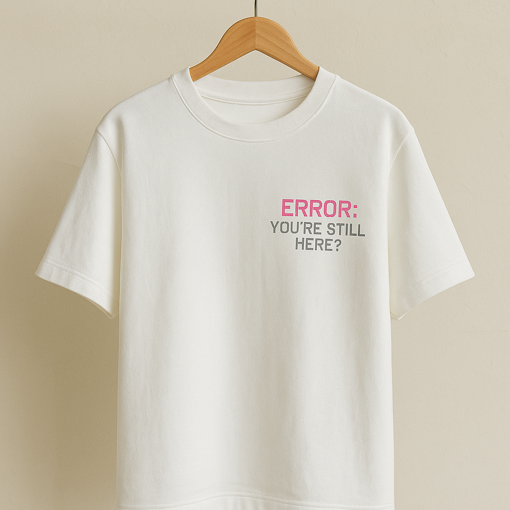 “LIFE’S A SIM” — Heavyweight Terry Oversized Tee [Drop 01: Honestly Useless]